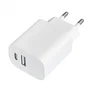 Leotec Cargador de Pared 20W USB-C PD 3.0 y USB-A Blanco LECSPH20W2W